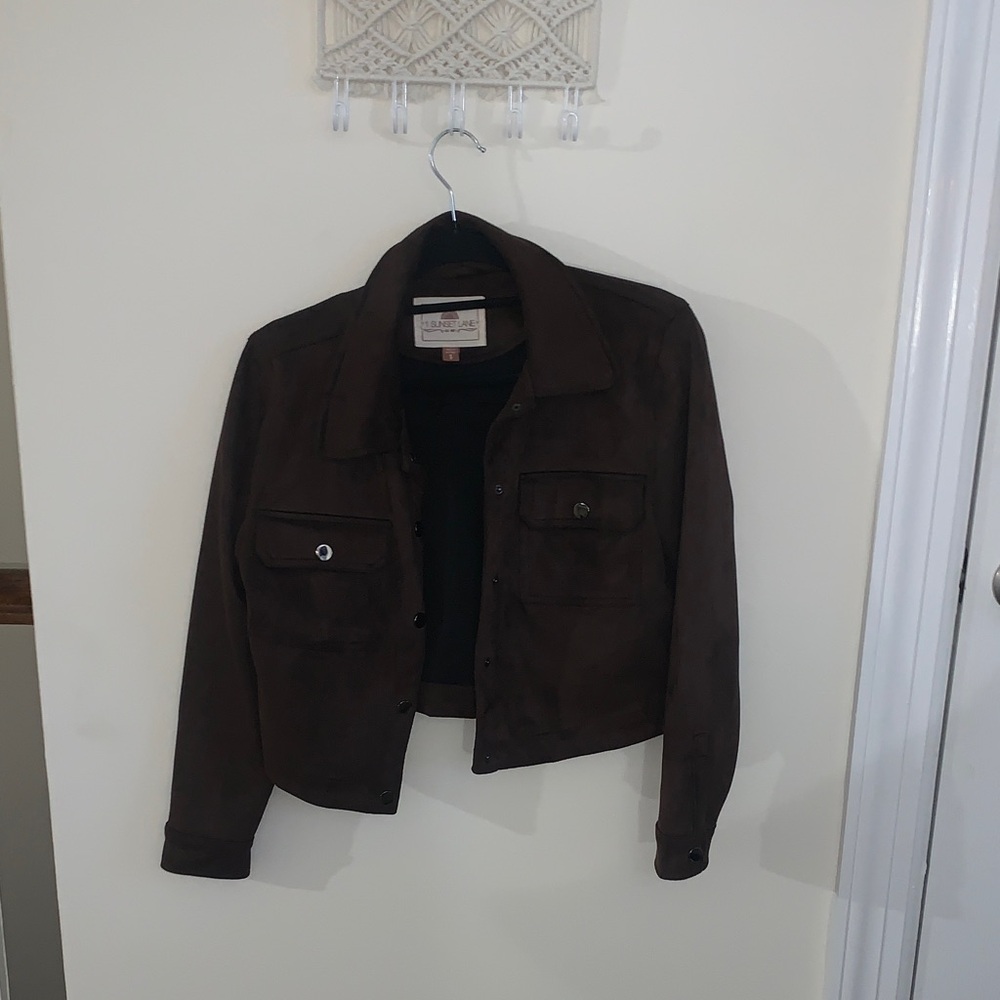 Brown Suede Women's Jacket
